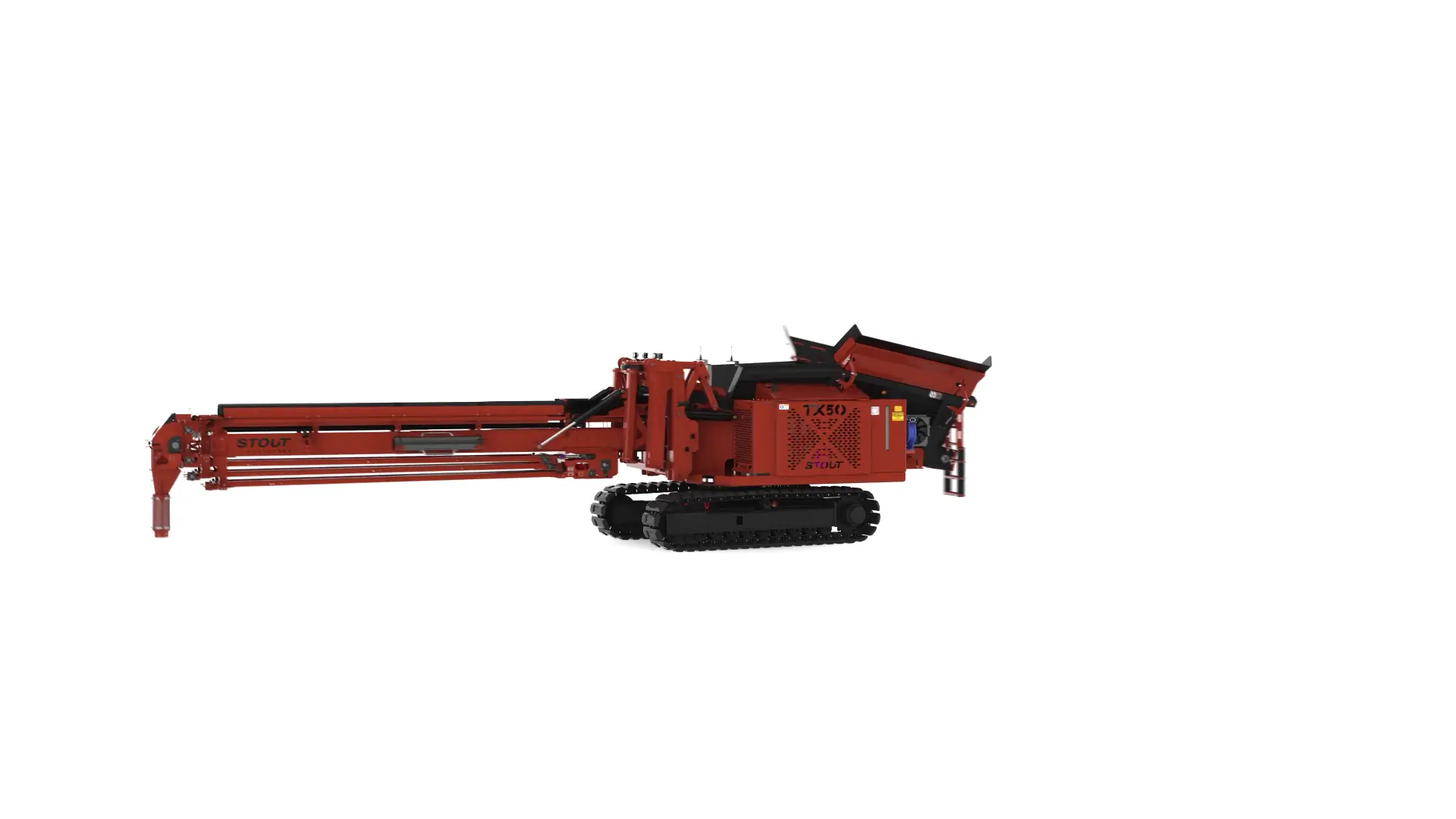 tx-50 mobile track conveyor