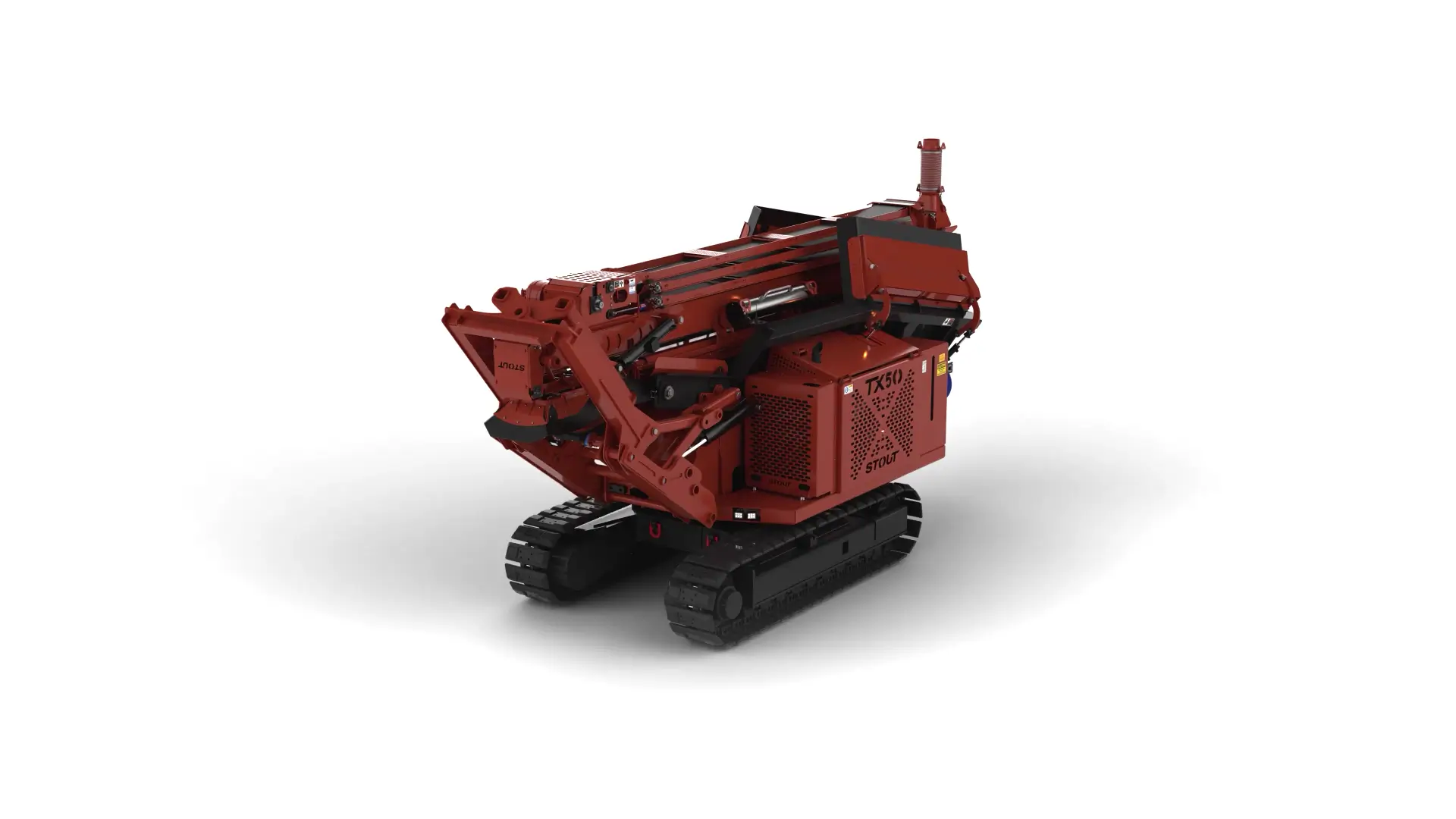 tx-50 track conveyor - front view