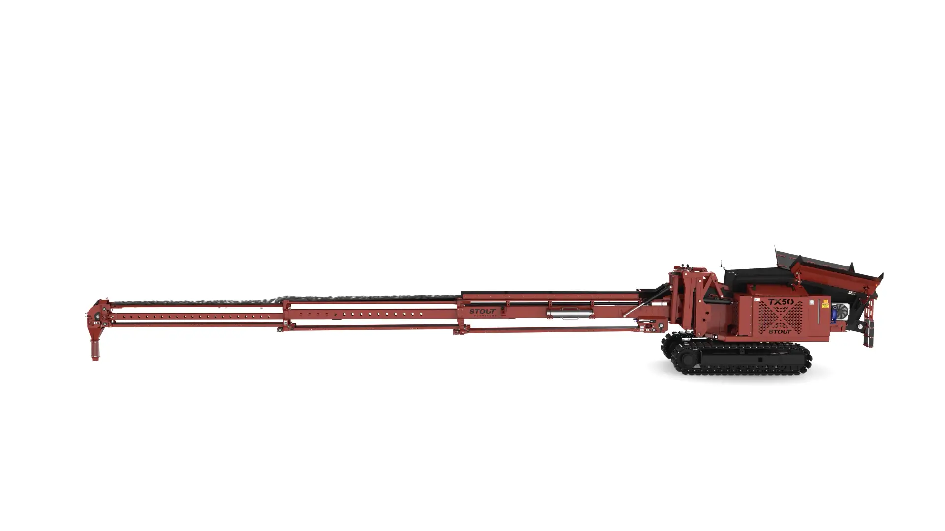 tx-50 track conveyor - telescoping conveyor