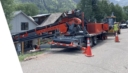 TC-50 with precision concrete placement